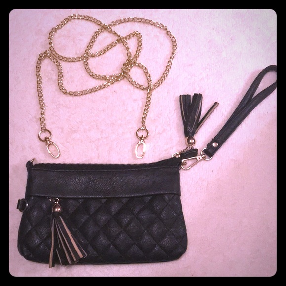 Handbags - Black Convertible Wristlet